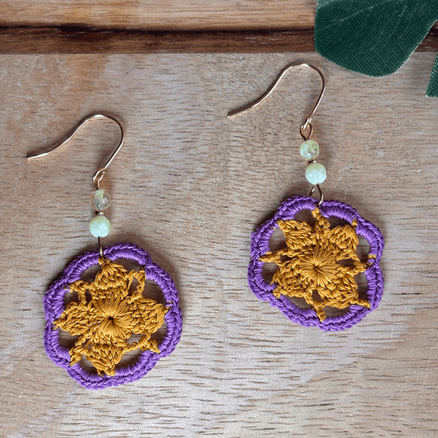 Gaïa & Perles agate facettée  