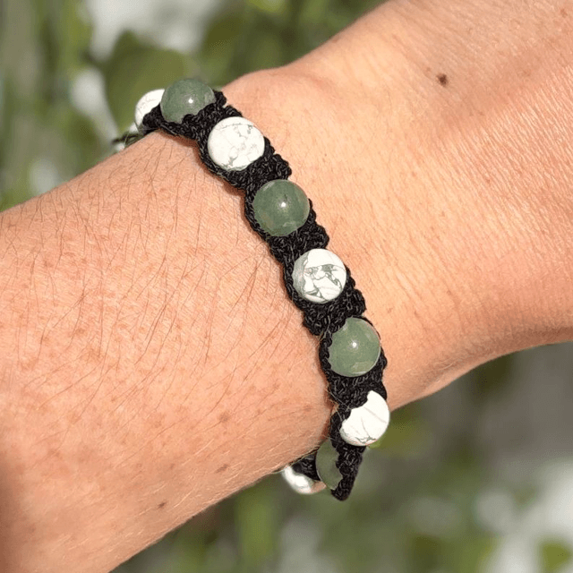 Howlite et aventurine 