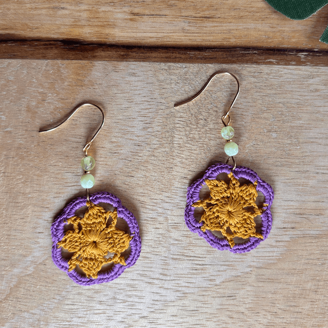 Gaïa & Perles agate facettée  