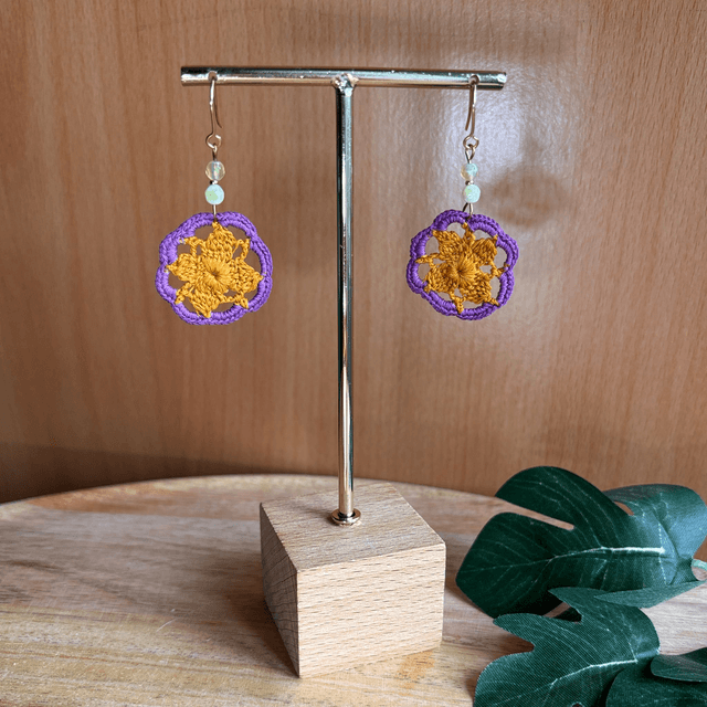 Gaïa & Perles agate facettée  