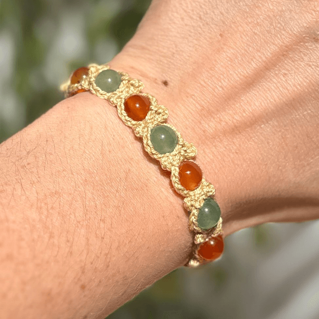 Aventurine et cornaline