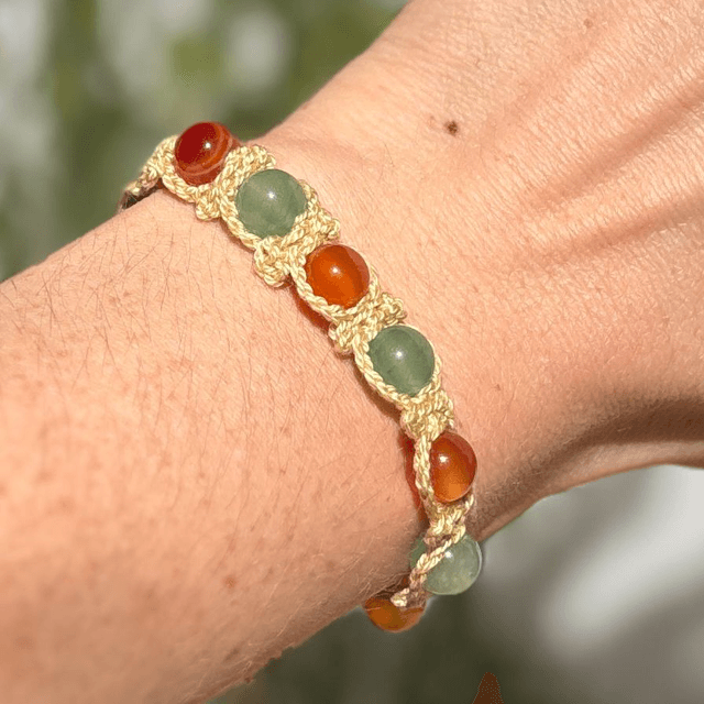 Aventurine et cornaline